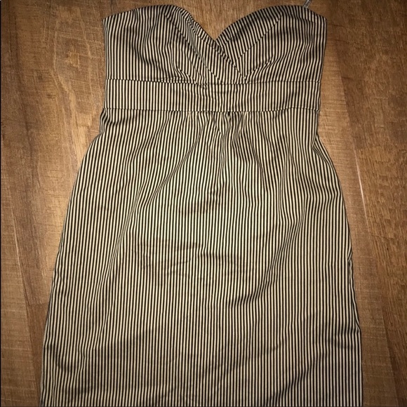NWOT Volcom Striped Strapless Dress Sz S - Picture 3 of 7